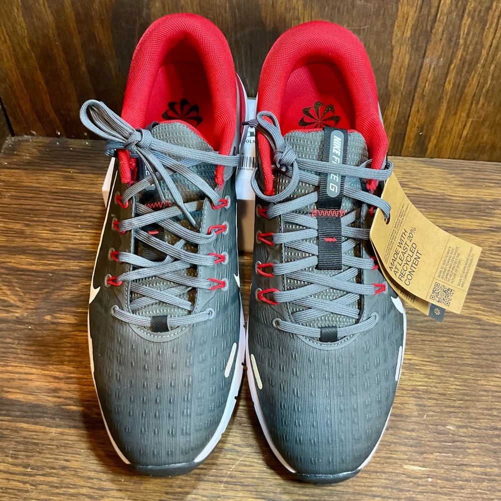 Nike Free Golf NN Golf Shoes FN0332-002 Grey Red White Mens Size 11.5 - Picture 3 of 6